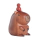 thumbnail image 2 of Figura de madera de capibara, adorno de escritorio, centro de mesa, tablero de instrumentos de coche coleccionable estatua, 2 of 9
