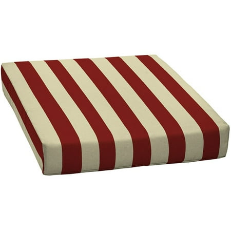 Deep Seat Stripe Outdoor Seat Cushion, Multiple Patterns