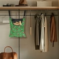 thumbnail image 4 of SEANATIVE Christmas Dachshund Clothespin Bag Green Laundry Hanging Storage Organizer Clothespin Holder with Large Opening for Clothesline Outdoor Clothespin Storage, 4 of 7