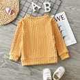thumbnail image 2 of PatPat Toddler Girl Solid Casual Cable Knit Sweater,Sizes 18M-6Y, 2 of 9