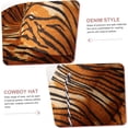 thumbnail image 4 of KOK-Tiger Cowboy Hat Women Cowgirl Hat Halloween Costumes Tiger Printed Hat Womens Hats Summer Wedding Decorations Role Play Outfits Leopard Hat Has Miss Eva Printing-0507, 4 of 9