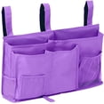 thumbnail image 1 of Bolsa de almacenamiento para mesita de noche, soporte para tableta colgante, soporte para botellas, soporte para revistas Púrpura, 1 of 8