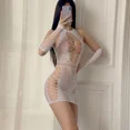 thumbnail image 4 of Lencería erótica Sexy de rejilla para mujer, Body de talla grande, ropa sexual, sujetador abierto transparente, medias para el cuerpo sin entrepierna, ropa interior, 4 of 5
