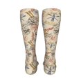 thumbnail image 6 of Yiaed Vintage Nautical Print Great elasticity Adult Stockings Sports socks for Men and Women-One Size, 6 of 8