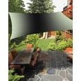 thumbnail image 2 of Light Green Black Ombre Sun Shade Sail 8'x10' Rectangle Outdoor Shade Canopy, Modern Gradient Abstract Art Porch Shades Outdoor Sun Blocking Screen, Sunshade Cloth Covers for Patio/Deck/Garden, 2 of 5