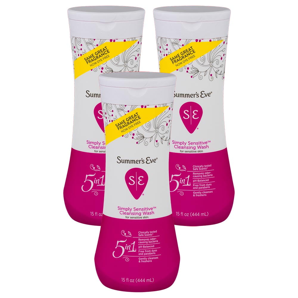 SUMMER'S EVE CLEANSING WASH SIMPLY SENSITIVE 15OZ - 3PK