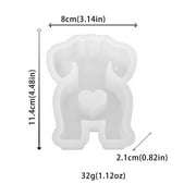 Angfeng Puppy Love Silicone Mold Plaster Concrete Casting Moulds Resin Mold Ornament Moulds Home Decoration