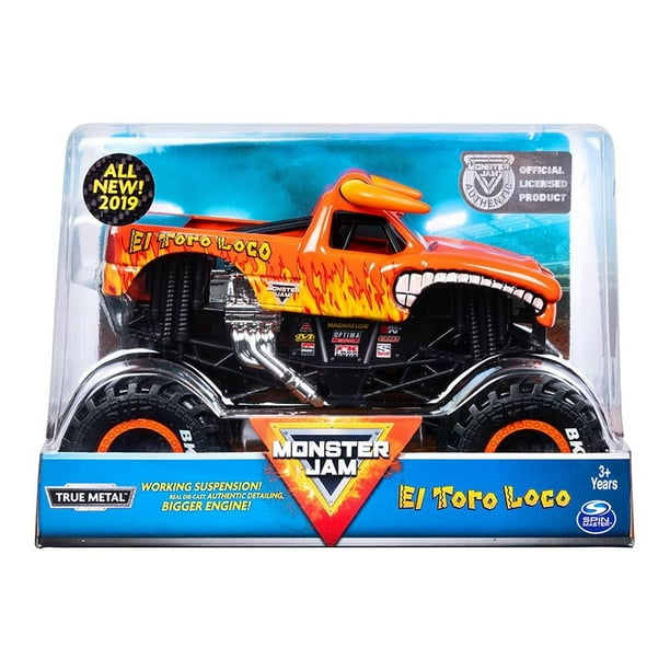 Vehículo Monster Jam Escala 1:24 El Toro Loco