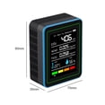 thumbnail image 5 of BTOER 5 in1 Indoor Carbon Dioxide Detector Air Quality Monitor HCHO/Temperature Tester, 5 of 9