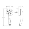thumbnail image 5 of Speakman VS-3014-BN-E2 Caspian Anystream Multi-Function Handheld Shower Head, 2.0 GPM, Brushed Nickel, 5 of 5