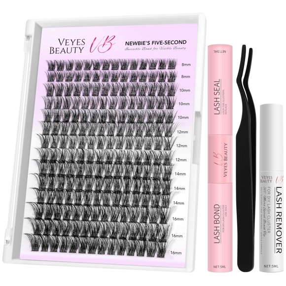 Kit de extensiones de pestañas VEYESBEAUTY Lash Clusters Newbie's