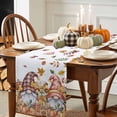 thumbnail image 3 of Thanksgiving Gnome Table Runner, Autumn Thanksgiving Kitchen Dining Table Decoration for Home Party Decor 13x90 Inches, 3 of 9