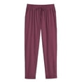 thumbnail image 5 of Women's Spring Elastic Straight Leg Casual Pants Button Detail Leisure Style, 5 of 6