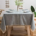 thumbnail image 1 of tablecloths Rectangular Rectangle Tablecloth Burlap Farmhouse Dining Table Cover Rustic Table Cloths Party Tablecloth Christmas Table Cloth (Rectangle/Oblong锛 x - Seats), 1 of 7