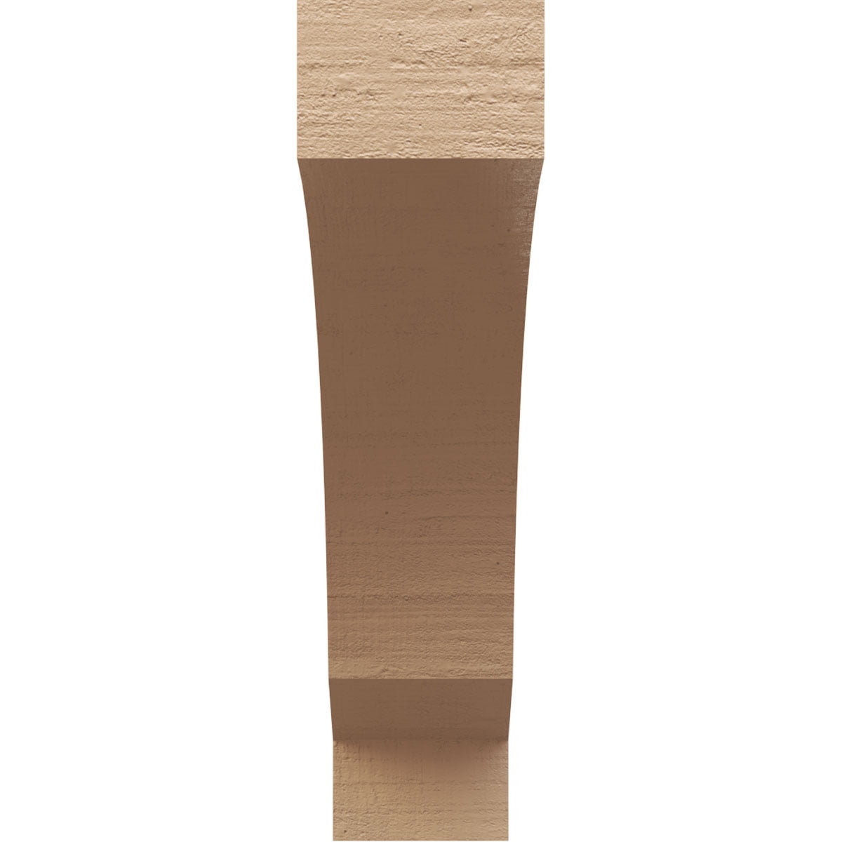 9"W x 36"D x 36"H Thin Moab Rough Cedar Woodgrain TimberThane Corbel, Primed Tan