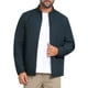 thumbnail image 5 of Chaqueta de negocios INSPIRE CHIC para hombres, con forro, cuello alto, cierre completo, chaqueta formal de golf, tamaño S, azul oscuro, 5 of 7