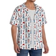 thumbnail image 2 of Fotbe Lighthouse And Beacon Camisa Estampada de Manga Corta para Hombre, Casual de Verano, Estilo Playero, Sin Arrugas-4X-Large, 2 of 5