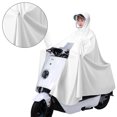 thumbnail image 1 of Chubasquero para vehículo eléctrico con ranuras para espejos poncho de cuerpo largo para montar al aire libre, 1 of 6