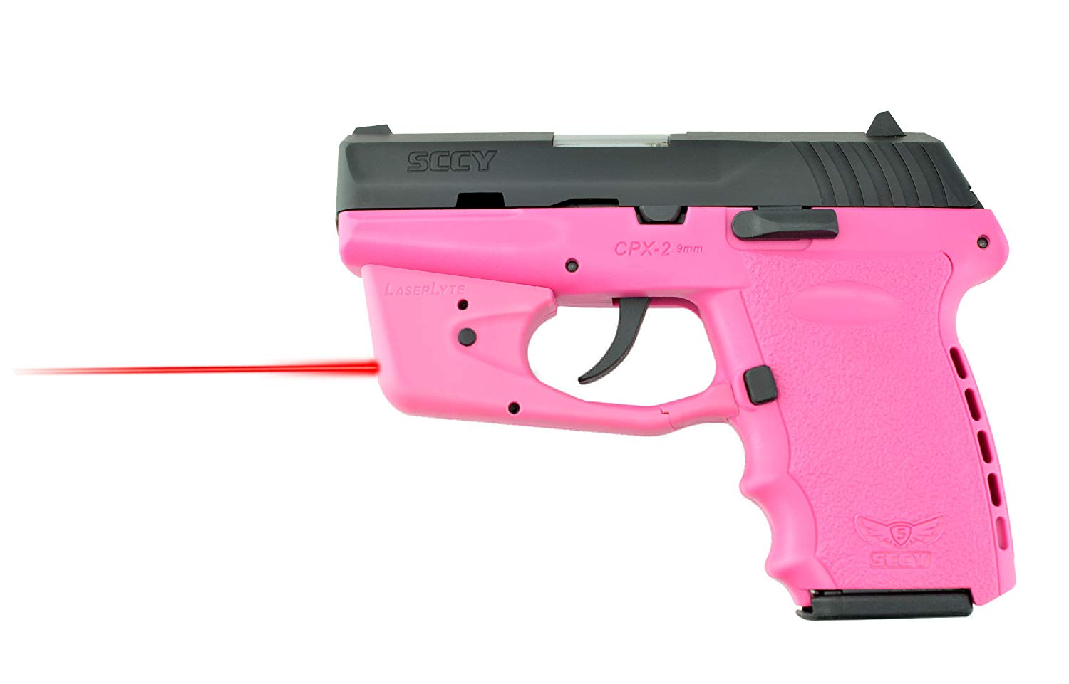 pink beam laser for gun