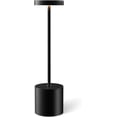 thumbnail image 1 of Lámparas de mesa inalámbricas recargables, lámpara de escritorio LED portátil, luz de mesa inalámbrica con batería de 5000 mAh, iluminación regulable de 3 colores para restaurantes, comedores,, 1 of 8