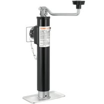 VEVOR Trailer Jack, 2000 lbs Dynamic Load Capacity, Weld-on Pipe-Mount Swivel Trailer Jack, 10" Lift Trailer Jack Stand with Handle for RV Trailer, Horse Trailer, Utility Trailer, and Yacht Trailer