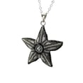 thumbnail image 4 of Juego de Aretes y Cadena con Dije Estrella de Mar ZVEZDA Plata Mexicana Ley .925 Gris, 4 of 5