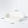 Ceramic 2.8 Quart Baking Dish, 9" x 13",Casserole Dish (White, Set of 1