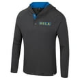 thumbnail image 2 of Men's Colosseum  Charcoal UCLA Bruins Dujour Ralgan Long Sleeve Henley Hoodie T-Shirt, 2 of 3