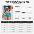 thumbnail image 3 of KLL Square Glass Mosaic Pattern Workout Shorts for Women Scrunch Short Gym Yoga Running Sport Active Exercise Fitness Shorts, 3 of 5