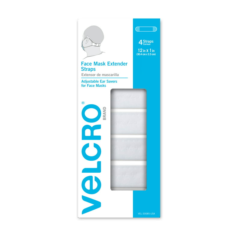 VELCRO® Brand Face Mask Extender Straps 4pk, Multi-Color 