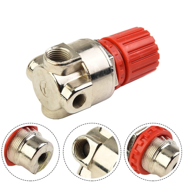 Soupape de Régulation de Pression Haute Précision Régulateur de Tension à 4 Trous Soupape de Contrôle de Pression Accessoires de Piston de Compresseur d'Air