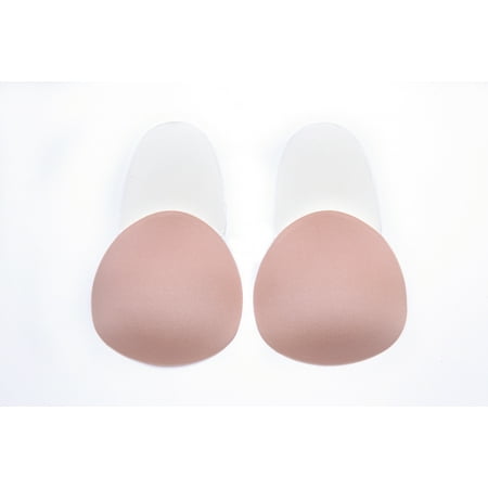 

Carolilly 1 Pair Women Silicone Breast Covers Independent Lift Pull Round Shape Chest Stickers Reusable Nipple Covers
