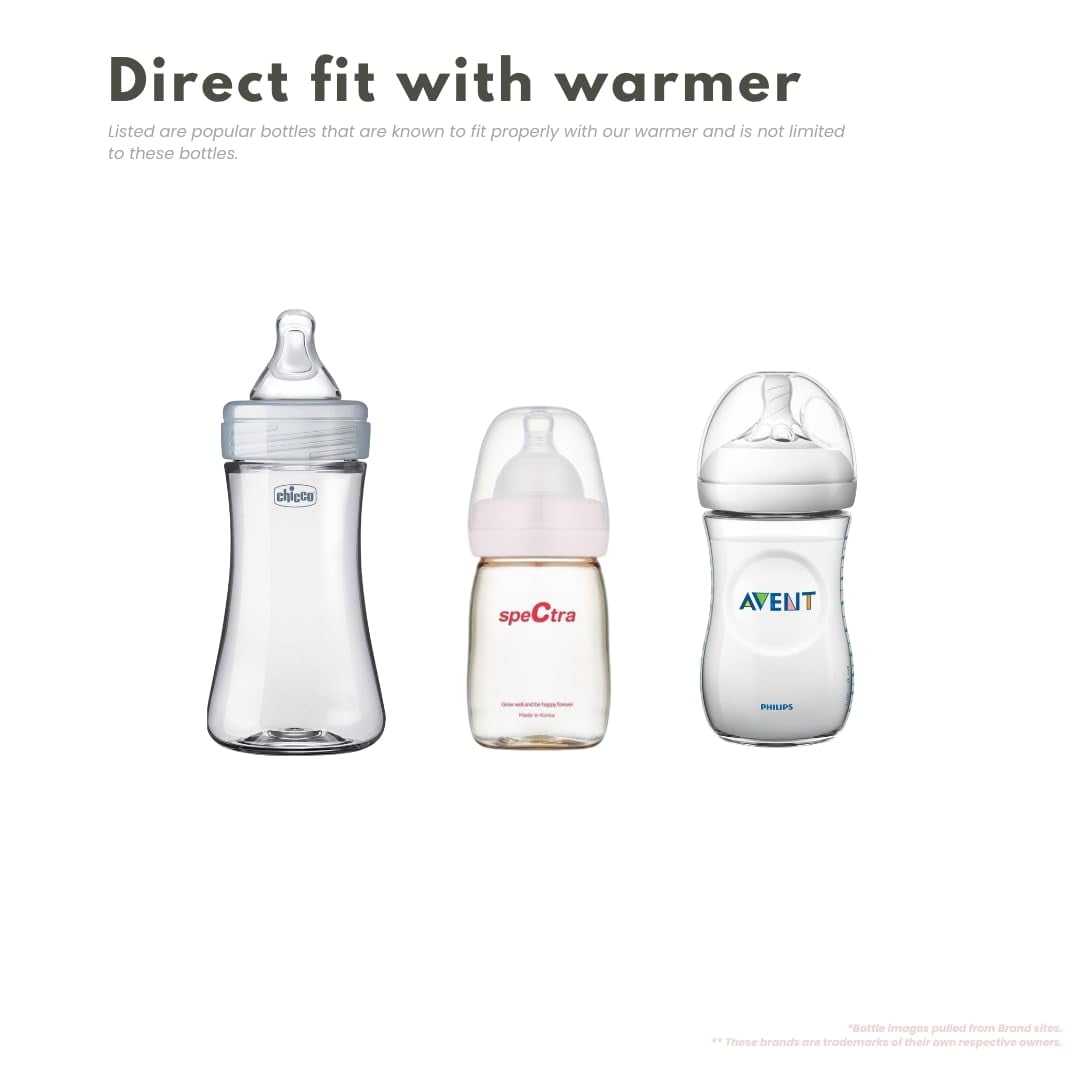 Оpen Box Baby's Brew 3.0 Portable Bottle Warmer Pro - Leak-Proof, Travel-Friendly, White (Warmer Only, No Adapters)