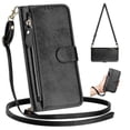 thumbnail image 4 of (Black)Case for OPPO Reno 12 5G Zipper Handbag Wallet Leather Cover with C..., 4 of 5