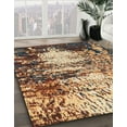 thumbnail image 3 of Ahgly Company Machine Washable Indoor Rectangle Abstract Sangria Brown Area Rugs, 8' x 10', 3 of 7