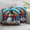 thumbnail image 3 of Thanksgiving Turkey Pumpkin Throw Pillow Covers, Happy Cushion Case for Sofa Couch, 3 of 5