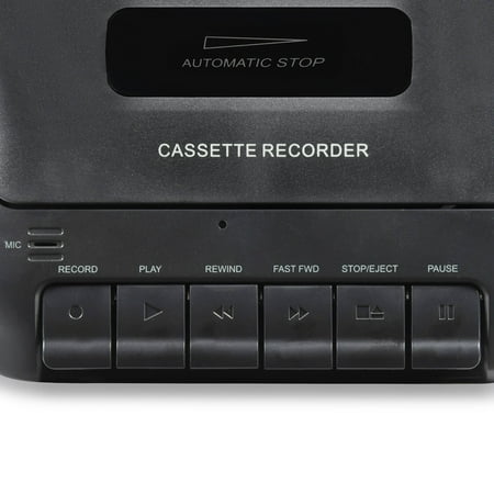 Onn Portable Cassette Recorder Showbox, Black