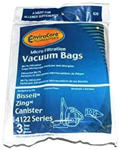 Replacement Micro Filtration  Vacuum Bag F/ Bissell Zing Bagged Canister 4122 