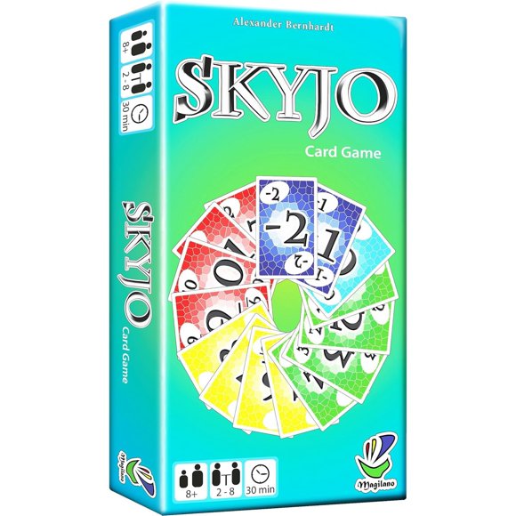 SKYJO Version Anglaise Jeu de Cartes d'Action Jeu de Cartes Divertissant pour Enfants et Adultes