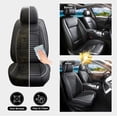 thumbnail image 5 of Front Seat Covers Fit for Subaru Impreza 2003-2026,Breathable Faux Leather Front Car Seat Covers,Waterproof Anti-Slip Wear-Resistant & Easy to Clean Seat Covers (Black&White, Front Seat), 5 of 5