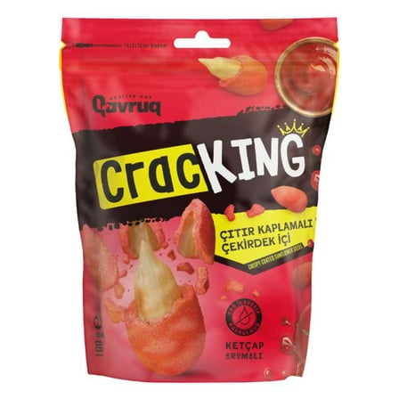 CracKing Ketchup Flavored Crispy Coated Sunflower Seeds 3.53oz