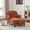 Orange, variant on Upholstered Chaise Lounge, Comfy Linen Single Sofa Chair, Living Room Bedroom Rest Chair,Orange