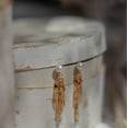 thumbnail image 4 of Gold Filled Freshwater Pearl Tassel Earrings, Wedding Bridal Gift, 4 of 10