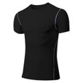 thumbnail image 7 of T Shirts for Women Graphic Slim Fit Athletic Gym Solid Print Short Sleeve Crew Neck Top Active Wear Womens Graphic Tees L, 7 of 7