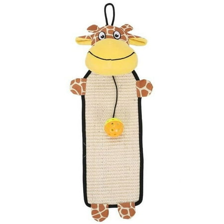 UPC: 0858342755016 | Pet Life ®  Paw-Pleasant  Hanging Sisal & Jute Carpet Kitty Cat Scratcher with Toy