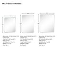 thumbnail image 4 of TEHOME White Frameless Rectangle Medicine Cabinet with Mirror Recess & Surface Mount Cabinet with Mirror for Bathroom, 18'' H x 14'' W, 4 of 10