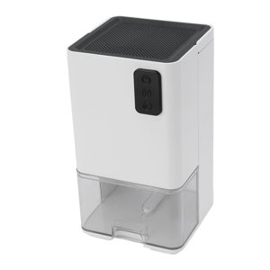 Déshumidificateur du ménage, 40W Surveillance intelligente de l'humidité Arrêt automatique Déshumidificateur intérieur avec filtration et 1.2L Conteneur d'eau pour sous-sols de chambre Salle de bains RV
