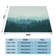 thumbnail image 3 of XMXT Flannel Throw Blanket for Couch, Warm Misty Forest Illustration Bed Sofa Decor Blankets for Home Bedroom, 80 x 60 inches, 3 of 8