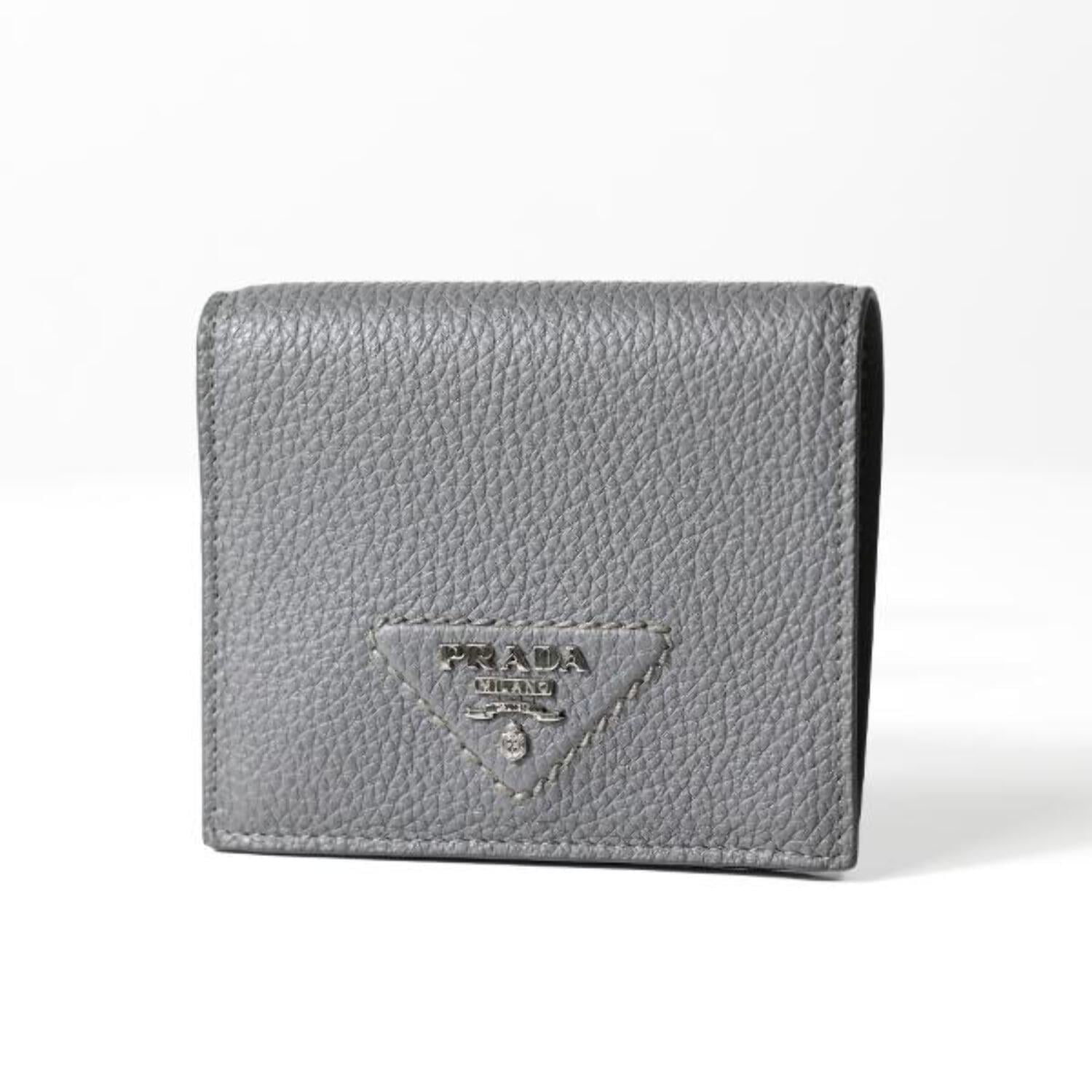 PRADA VITELLO MOVE ケース CIPRIA Prada Cipria Vitello Move Leather Zip Wallet 1ML348 | Yoogi's Closet