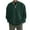 Green, variant on Mens Winter Autumn Fashion Loose Fit Heavyweight Zipper Front Solid Color Hoodless Pullover Sweater Top Pullover Shirts Lightweigt Sweat Shirt Pullover Sweater